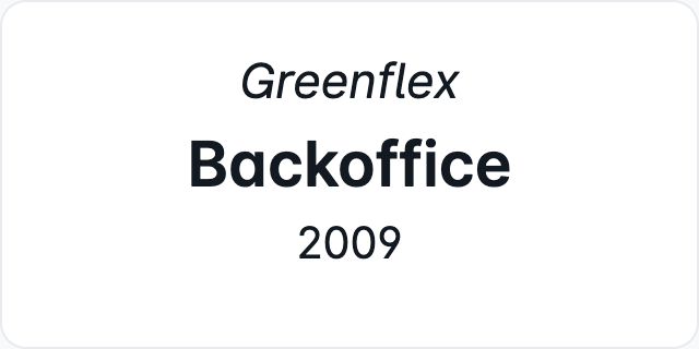 GreenflexBackoffice